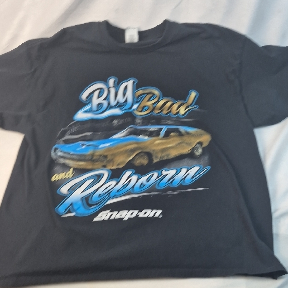 Big Bad and Reborn Snap On Black Cotton T Shirt XL